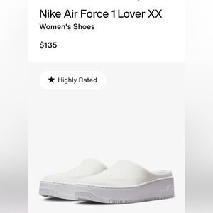 NWOT Nike Air Force 1 Lover XX Size 6.5. Fits like Size 6